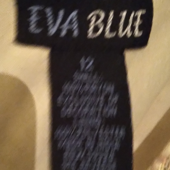 Eva Blue Dress Blouse - Picture 1 of 3